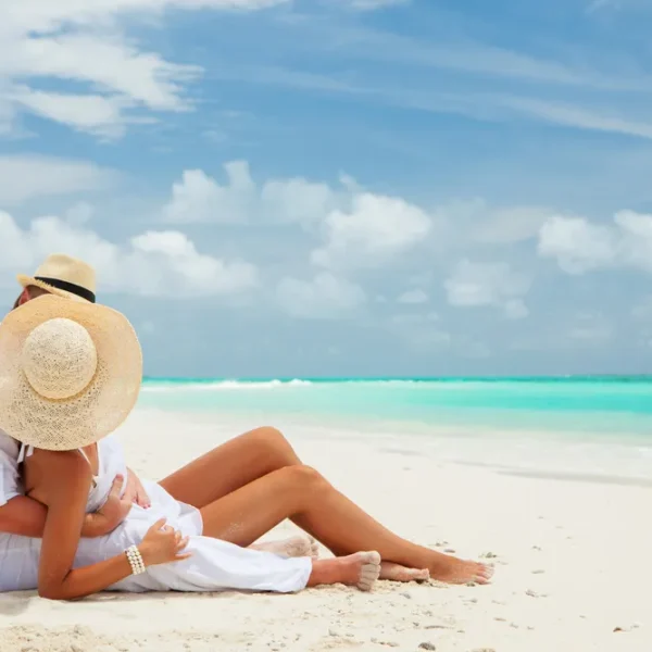 Tourist relaxing on Zanzibar beaches during Holiday